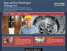 Tablet Screenshot of begoplumbing.com